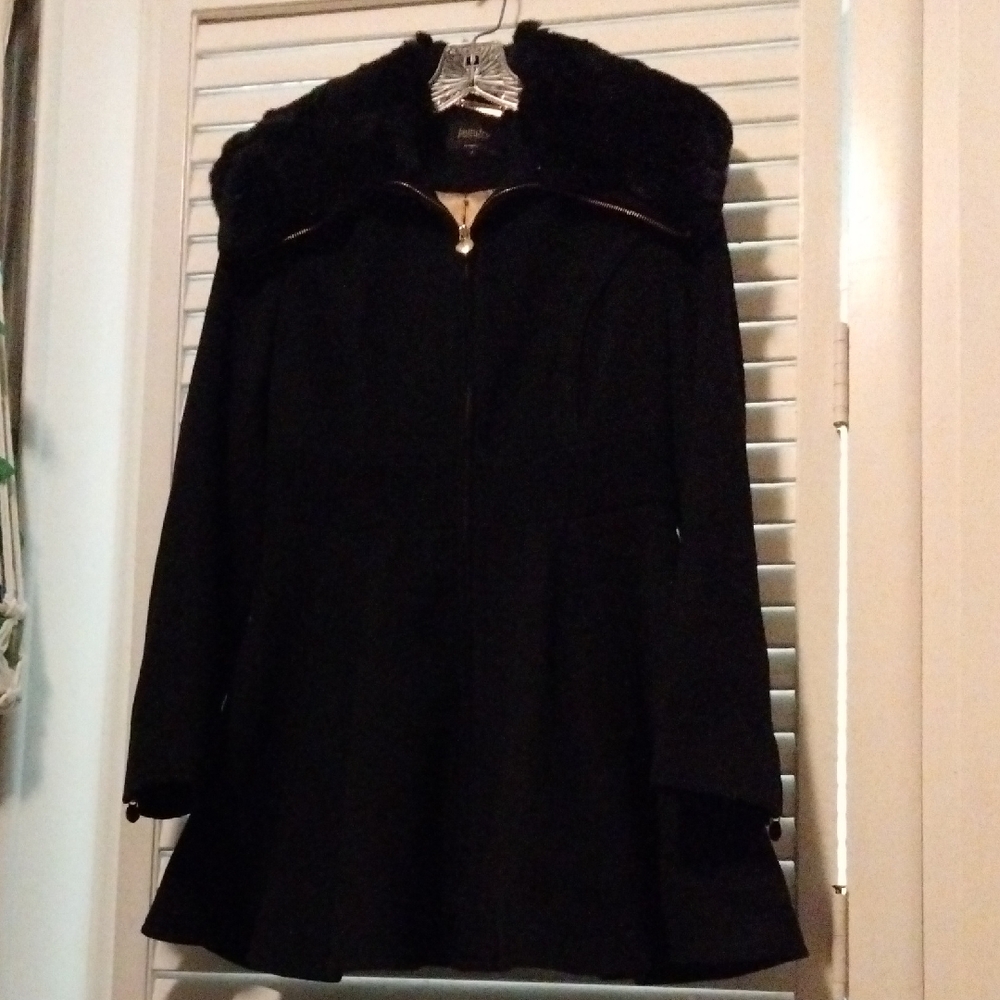 Laundry Black Cape Coat